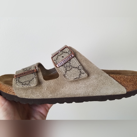 EUC Gucci custom Birkenstock Arizona Sandals Size 40 Narrow - Picture 5 of 11